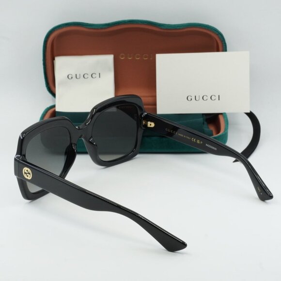 Final Price! Gucci GG1337S 002 Black/Grey Polarized Sunglasses - Picture 5 of 10